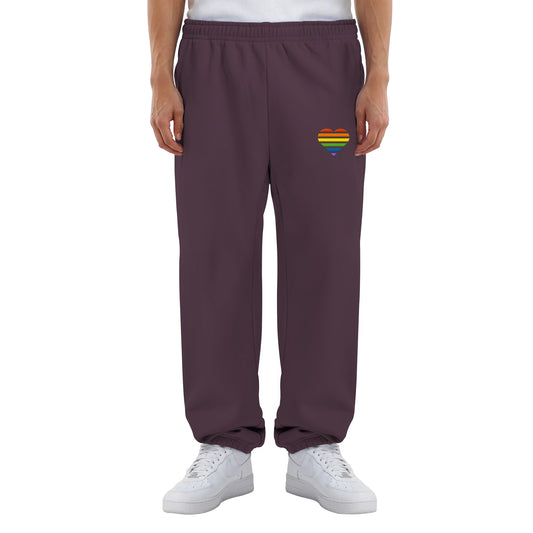 Fluffy Sweatpants - Pride Flag Herz Stick