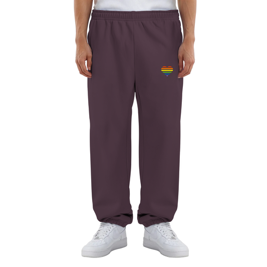 Fluffy Sweatpants - Pride Flag Herz Stick