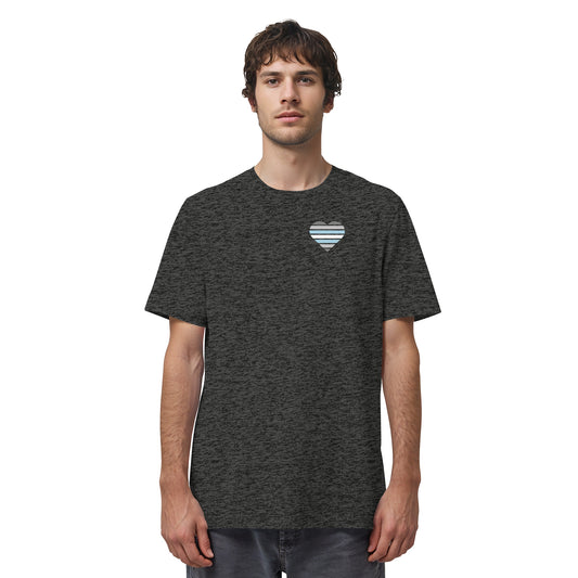 Organic Shirt - Demiboy Flag Herz Print