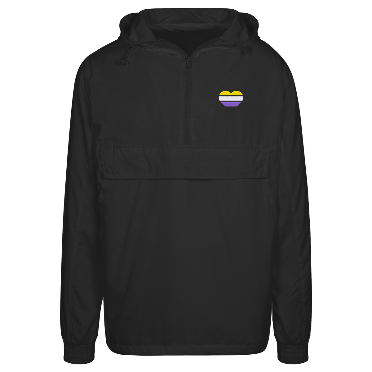 Urban Windbreaker mit Herz Stick - Nonbinary