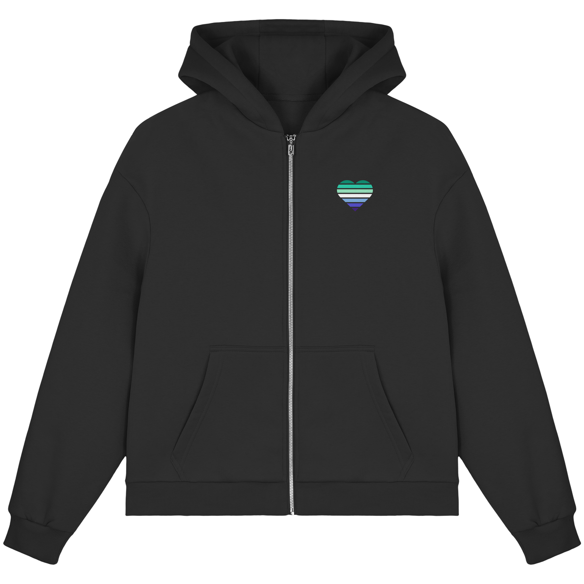 Fluffy Boxcut Zipper mit Herz - Gay