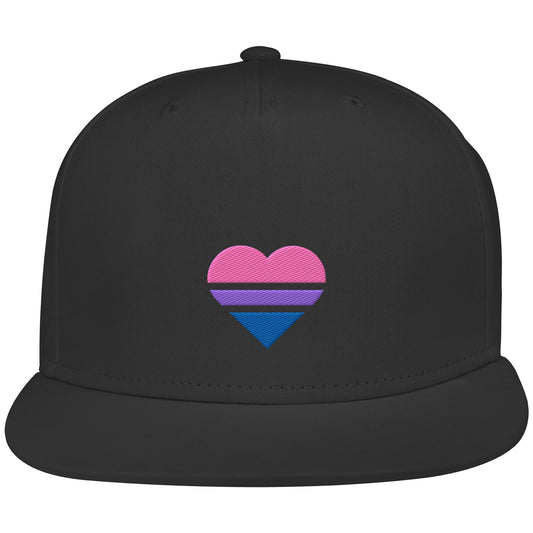 Snapback - Bisexual Flag Herz Stick