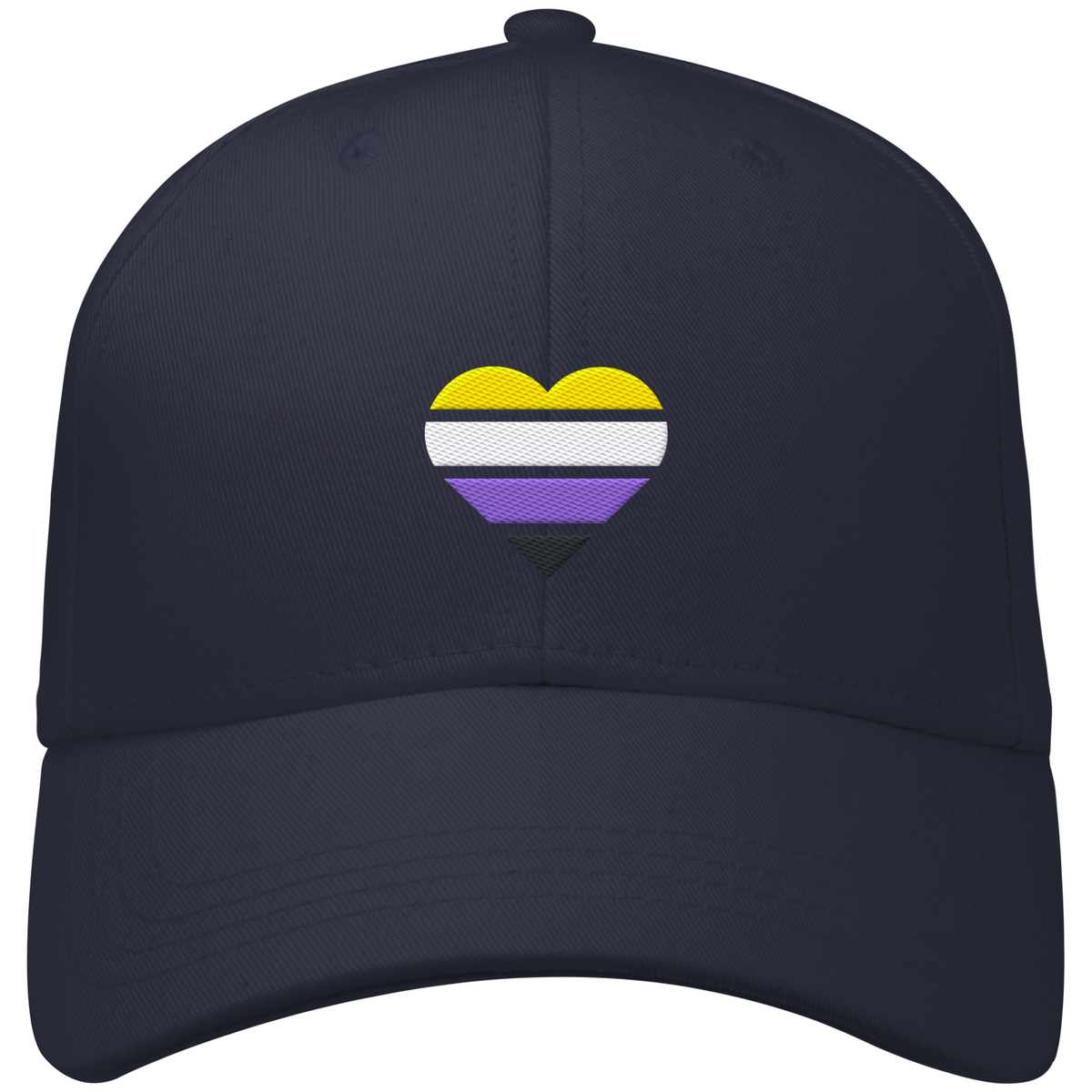 Organic Baseball Cap mit Herz Stick - Nonbinary