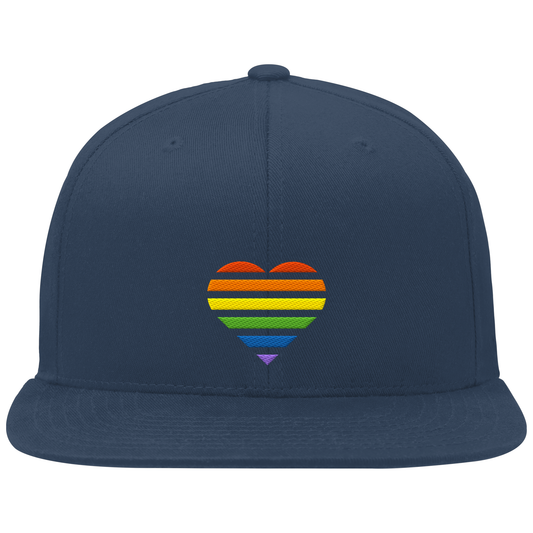 Organic Snapback - Pride Flag Herz Stick