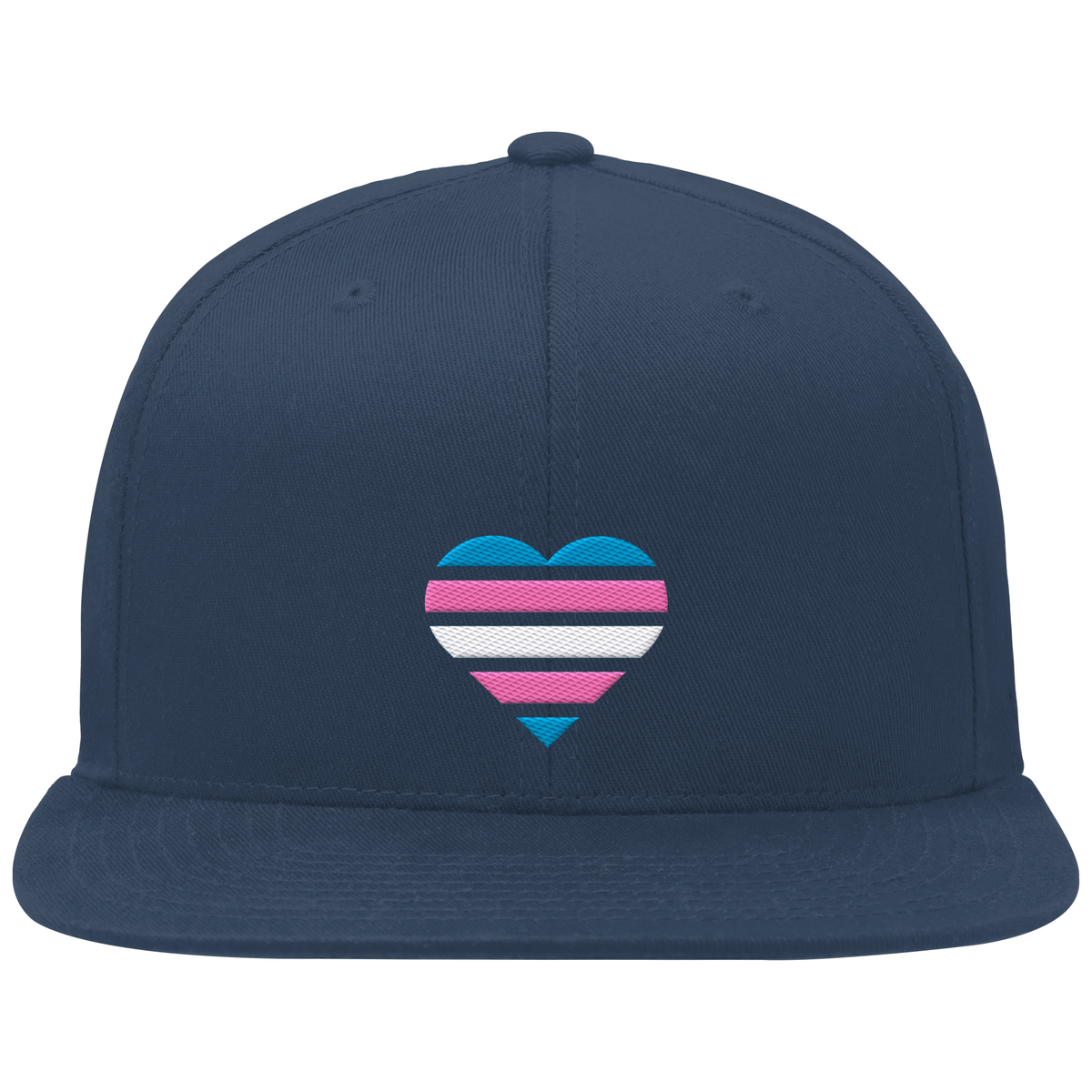 Organic Snapback mit Herz Stick - Trans