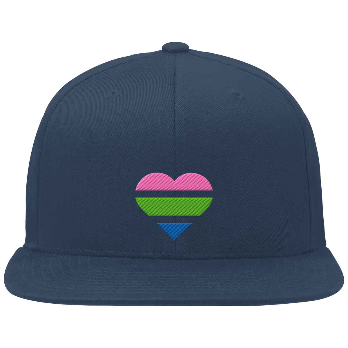 Organic Snapback mit Herz Stick - Polysexual