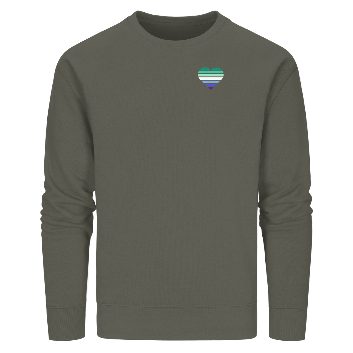 Organic Basic Sweatshirt mit Herz - Gay