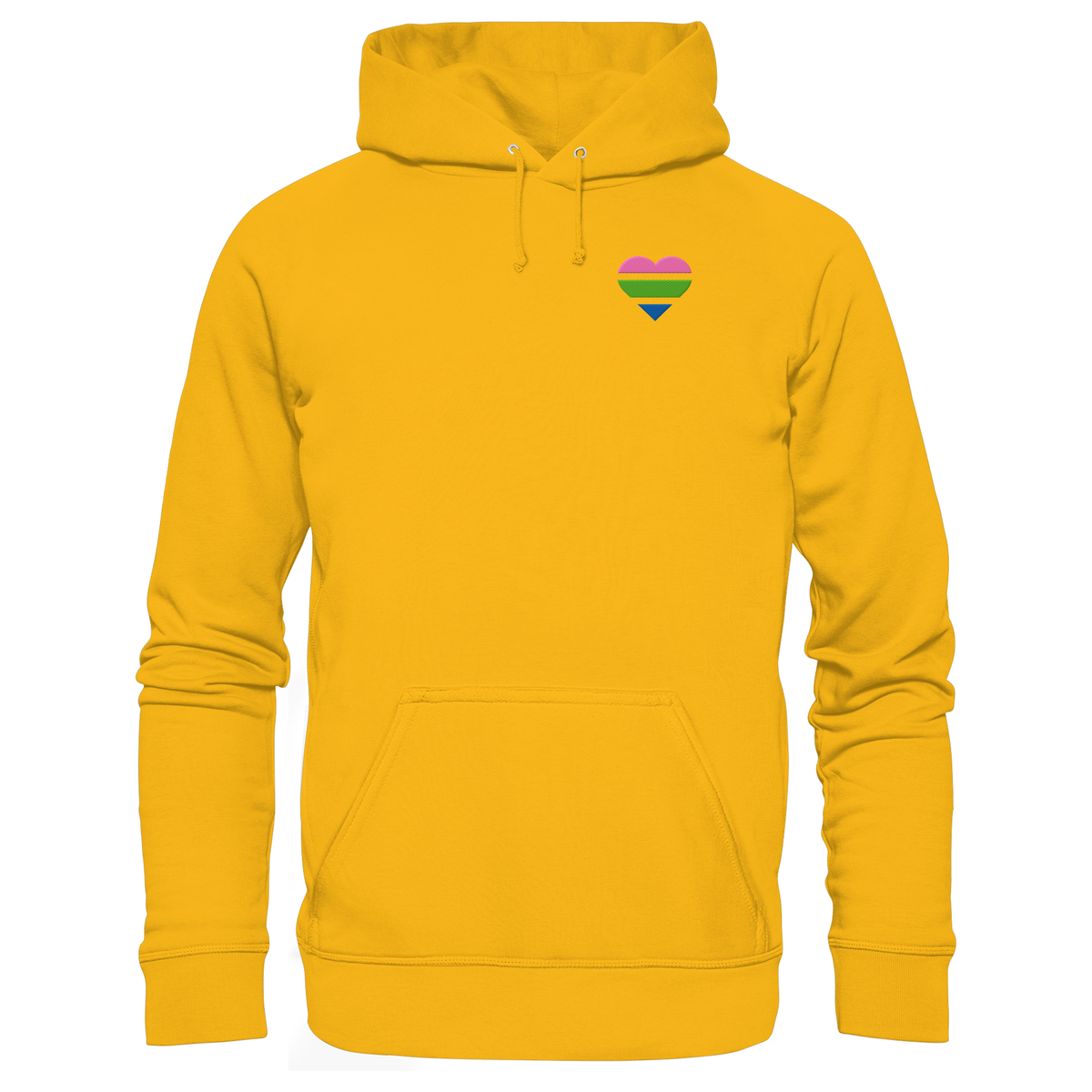 Organic Basic Hoodie mit Herz Stick - Polysexual