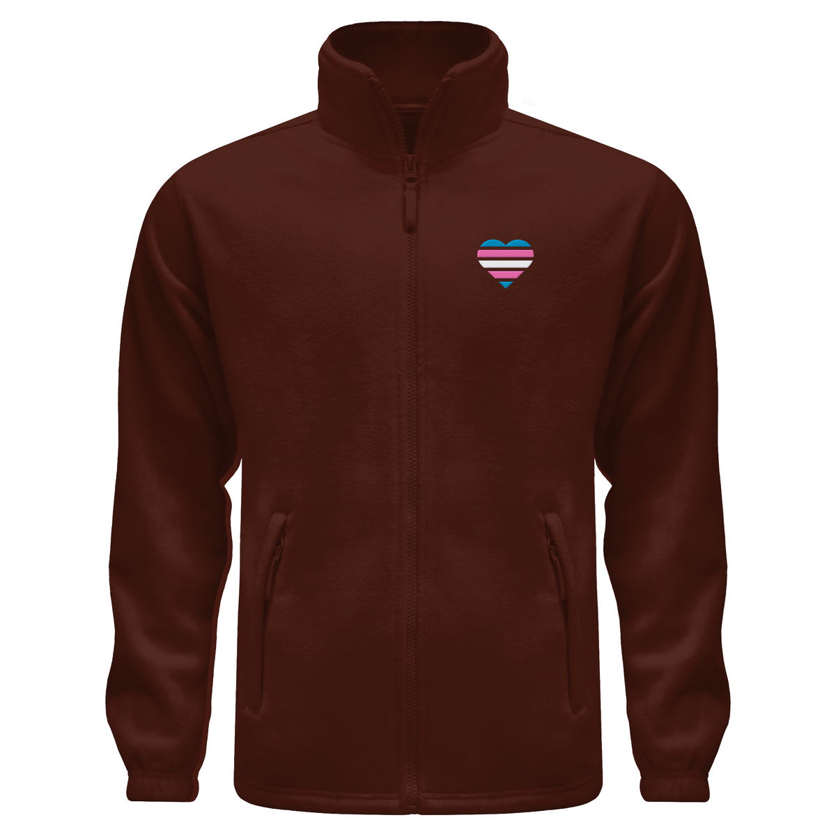 Fleece Jacket mit Herz Stick - Trans