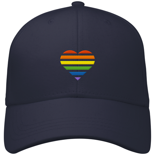 Organic Baseball Cap - Pride Flag Herz Stick