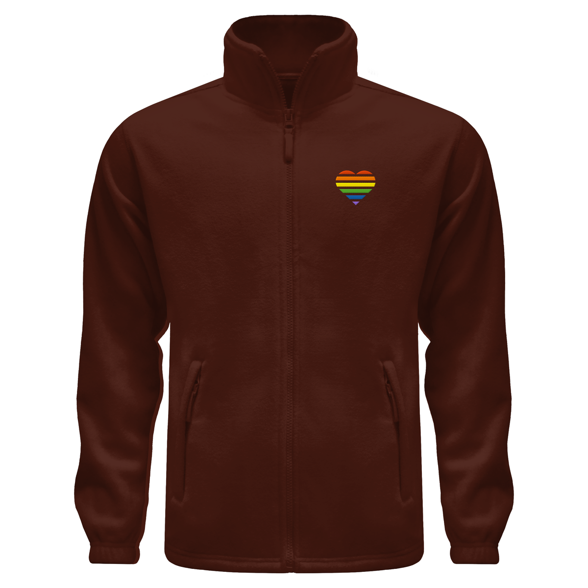 Fleece Jacket mit Herz Stick - Pride