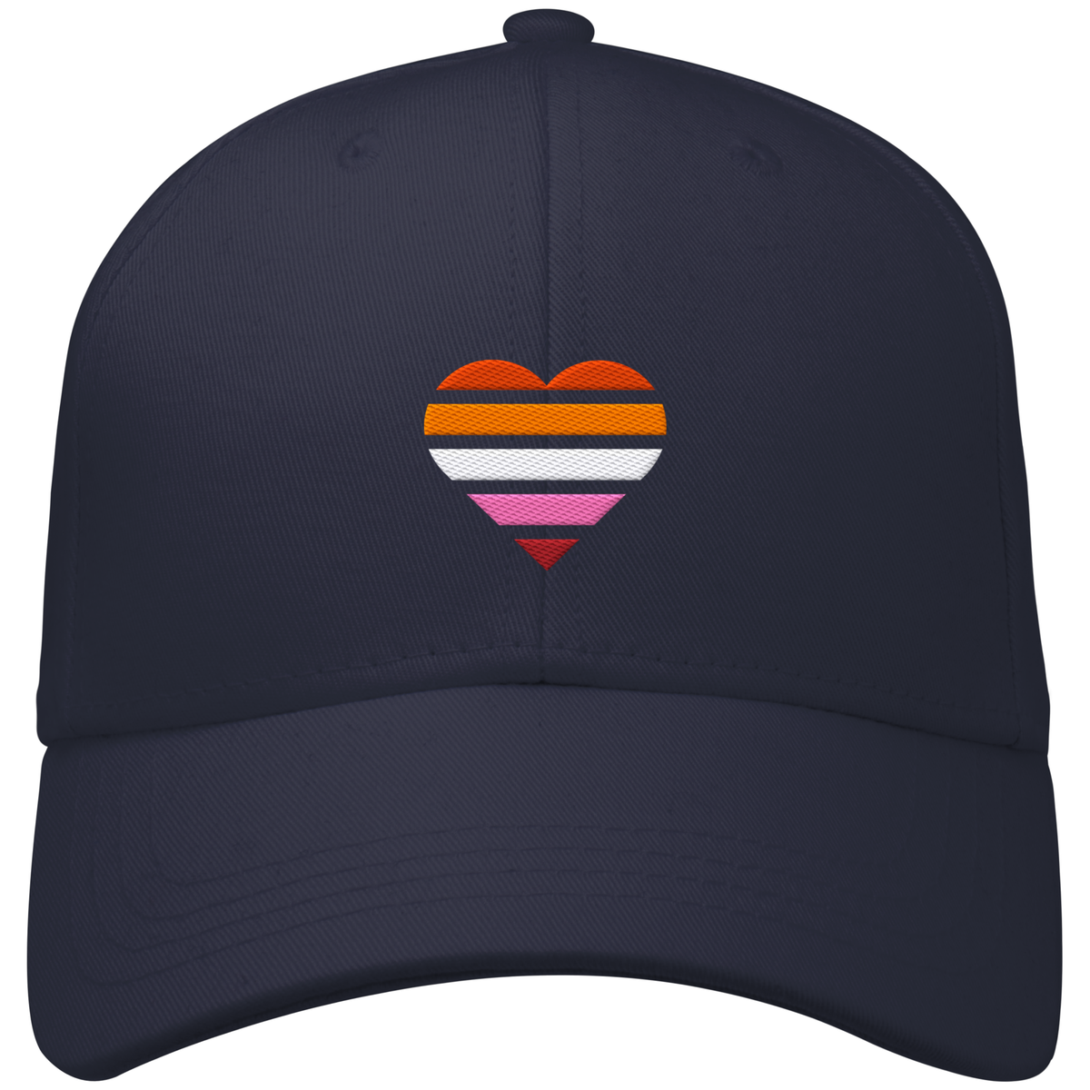 Organic Baseball Cap mit Herz Stick - Lesbian