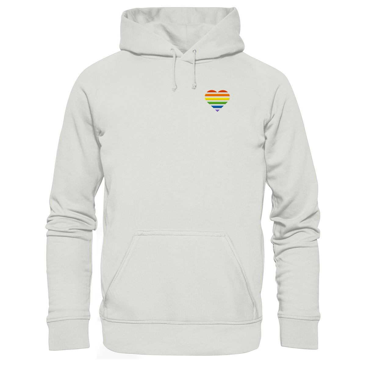 Basic Hoodie mit Herz Stick - Pride
