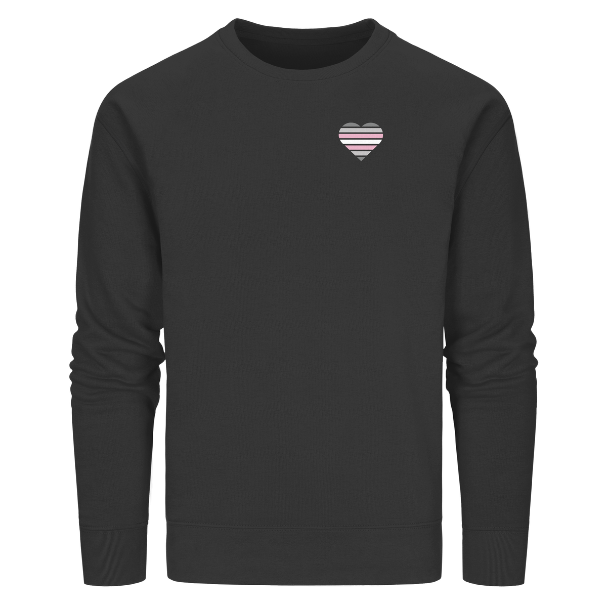 Organic Basic Sweatshirt mit Herz - Demigirl