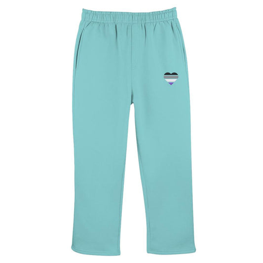 Fluffy Track Sweatpants mit Herz Stick - Asexual