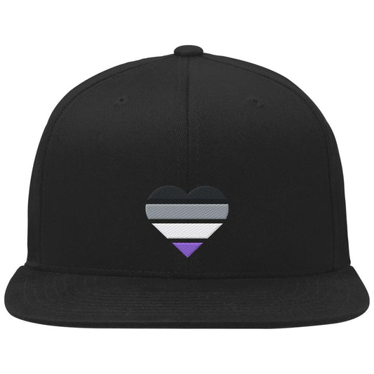 Organic Snapback mit Herz Stick - Asexual