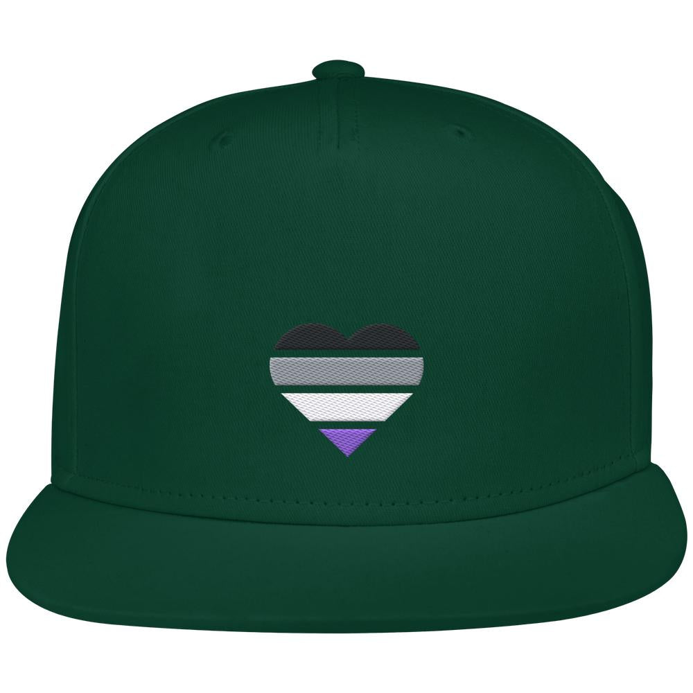 Snapback mit Herz Stick - Asexual