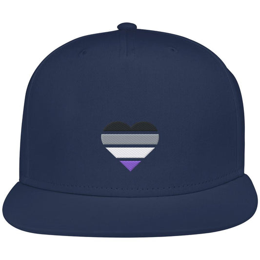 Snapback mit Herz Stick - Asexual