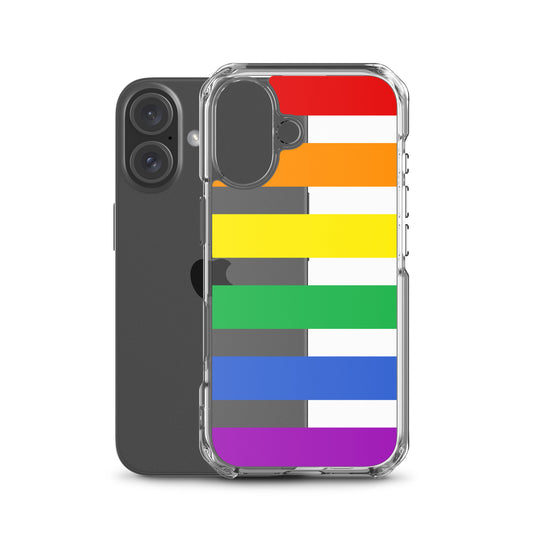Transparente iPhone-Hülle - Pride Flag