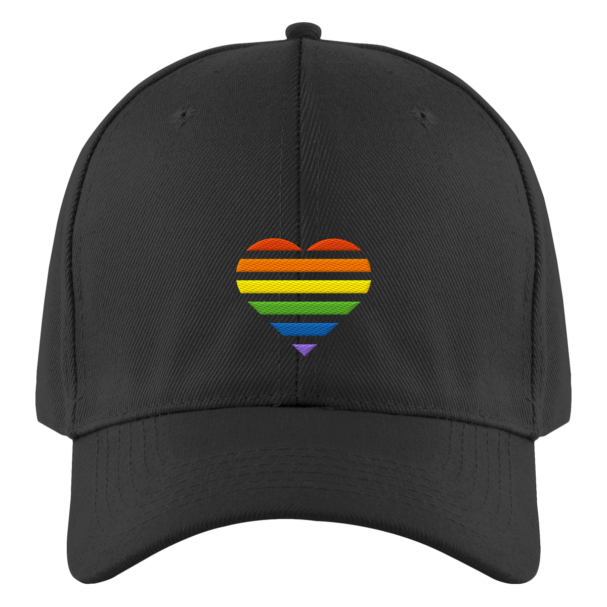 Authentic Baseball Cap mit Herz Stick - Pride