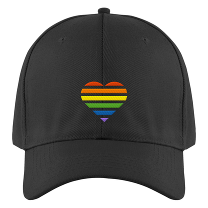 Authentic Baseball Cap mit Herz Stick - Pride
