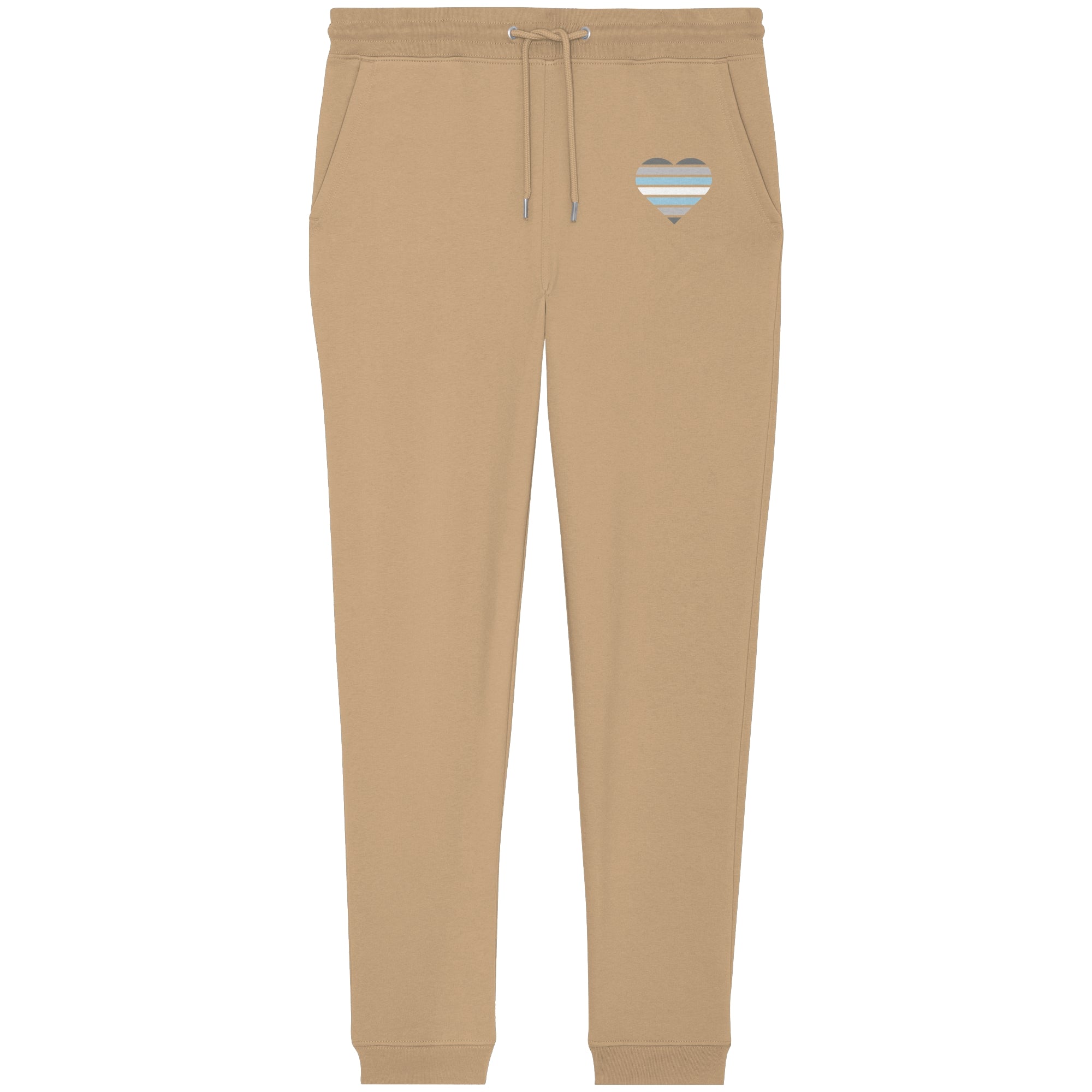 Organic Jogger Pants - Demiboy Flag Herz Print