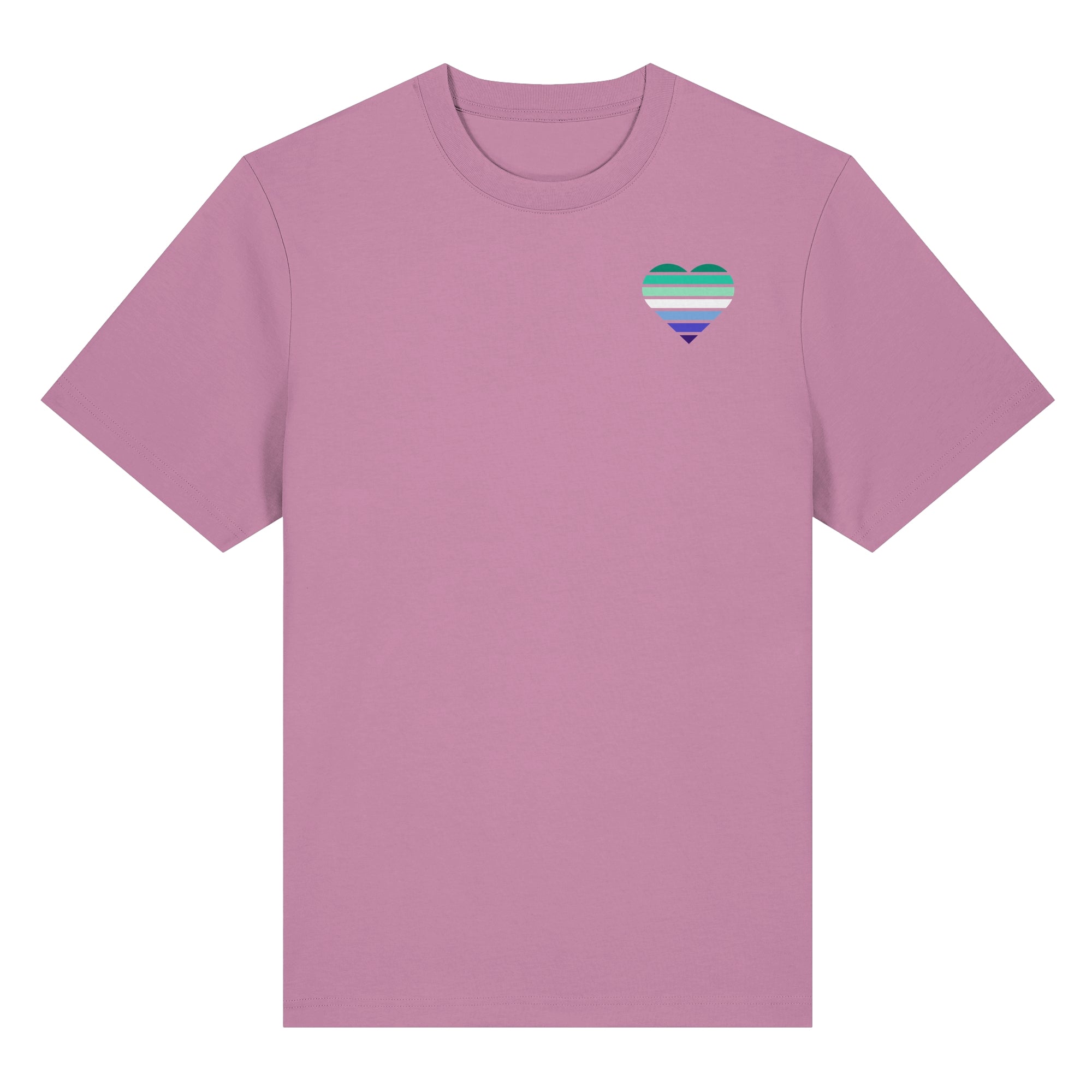 Organic Heavy Shirt - Gay Flag Herz Print