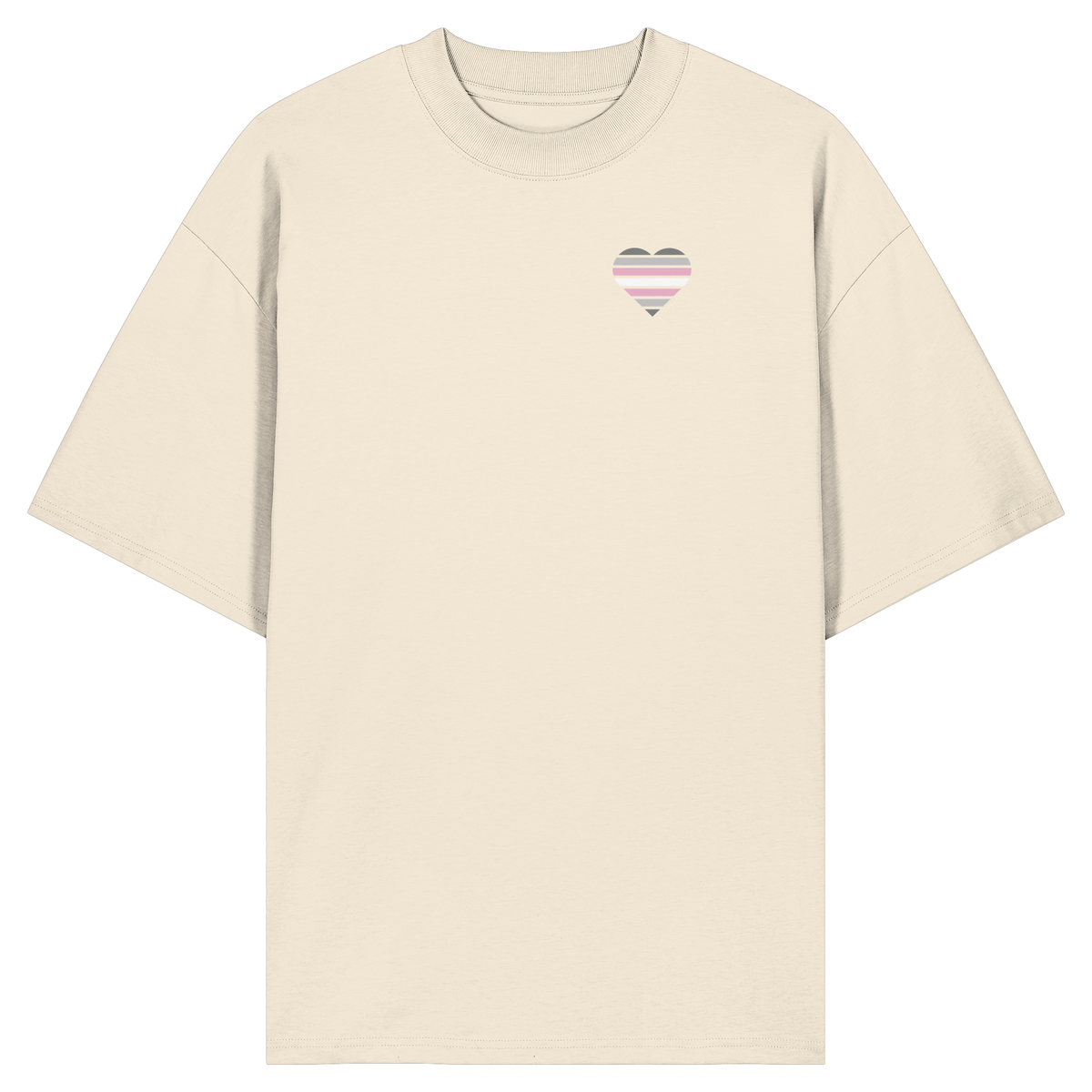 Organic Oversize Shirt mit Herz - Demigirl