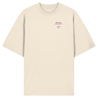 Organic Oversize Shirt mit Herz - Demigirl