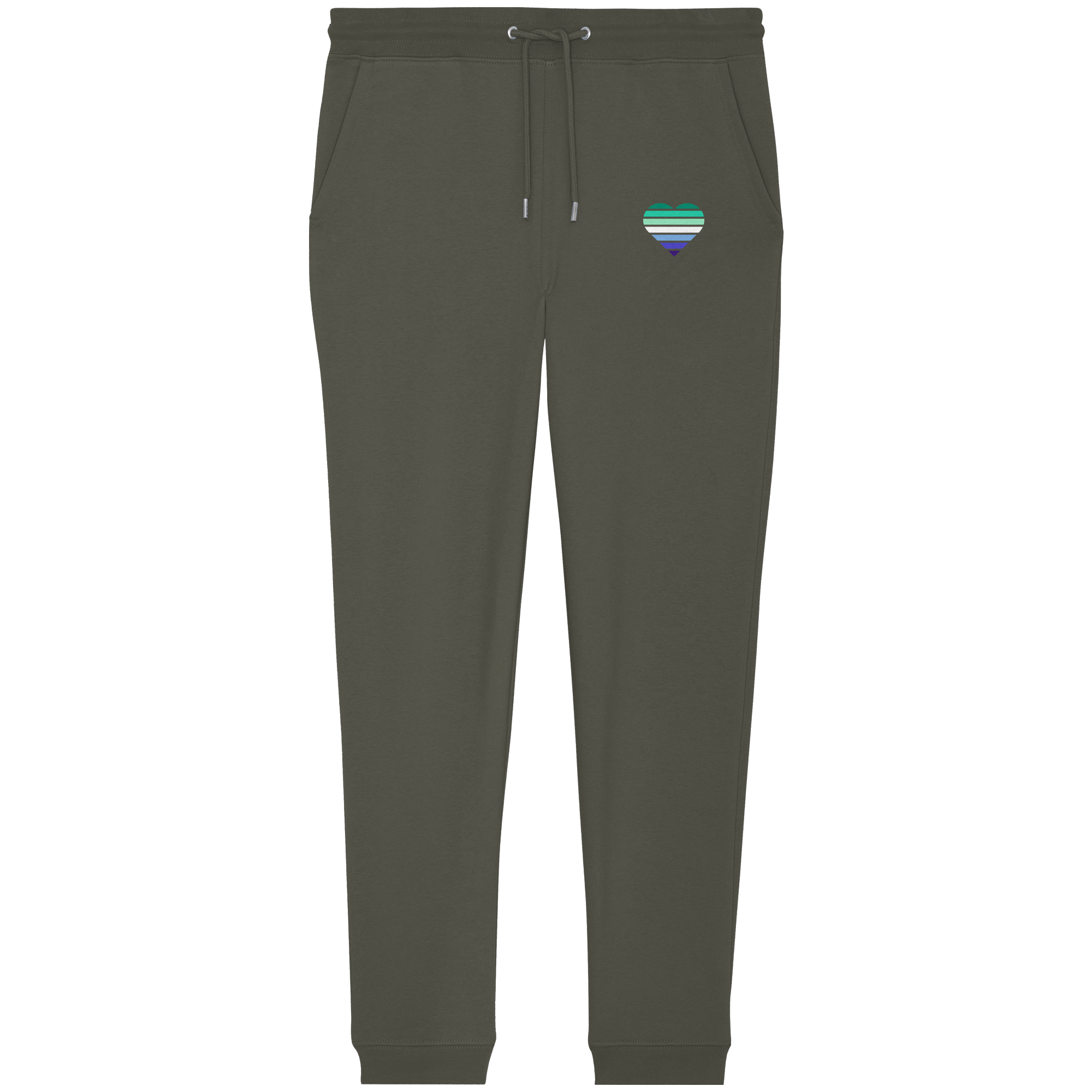 Organic Jogger Pants - Gay Flag Herz Print