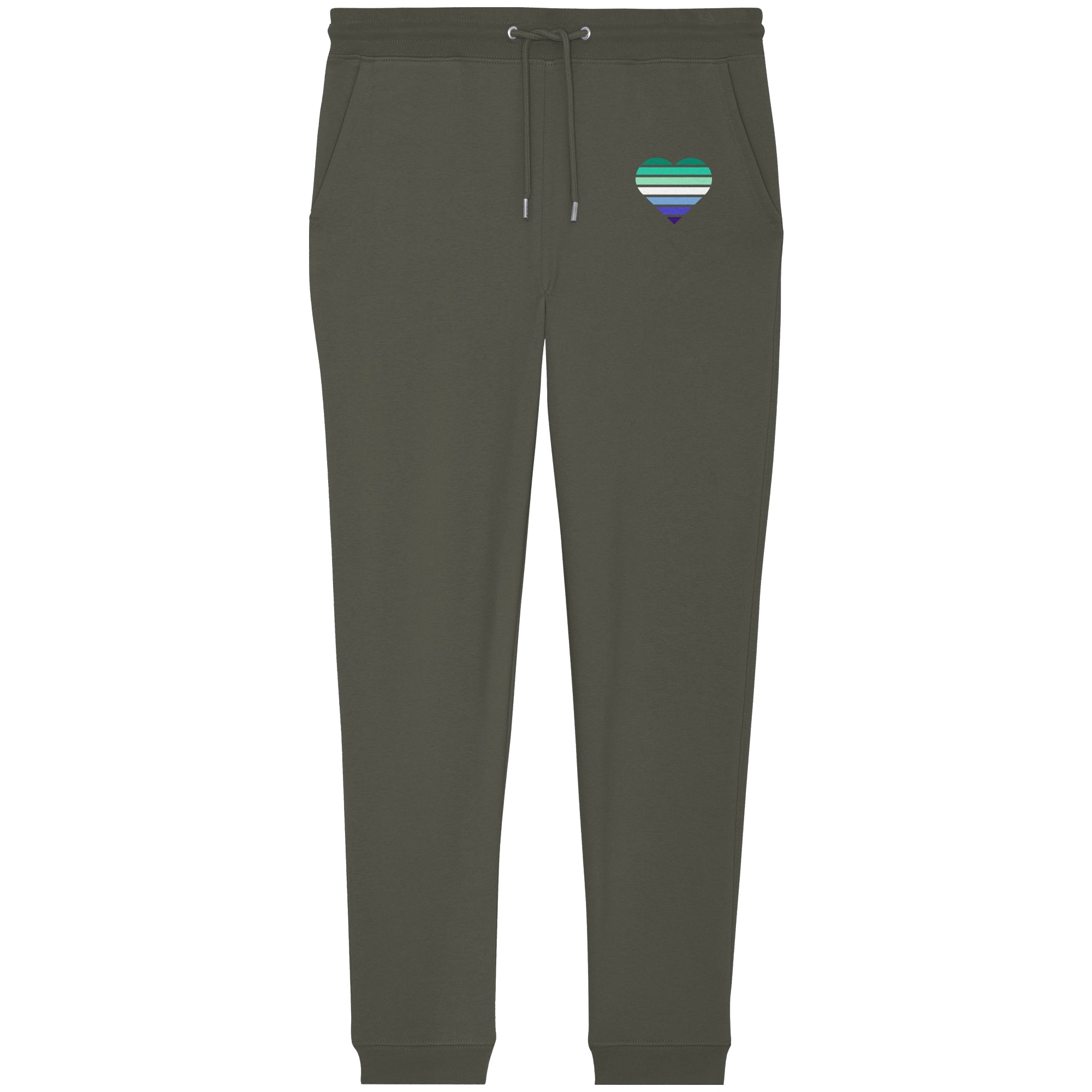 Organic Jogger Pants - Gay Flag Herz Print