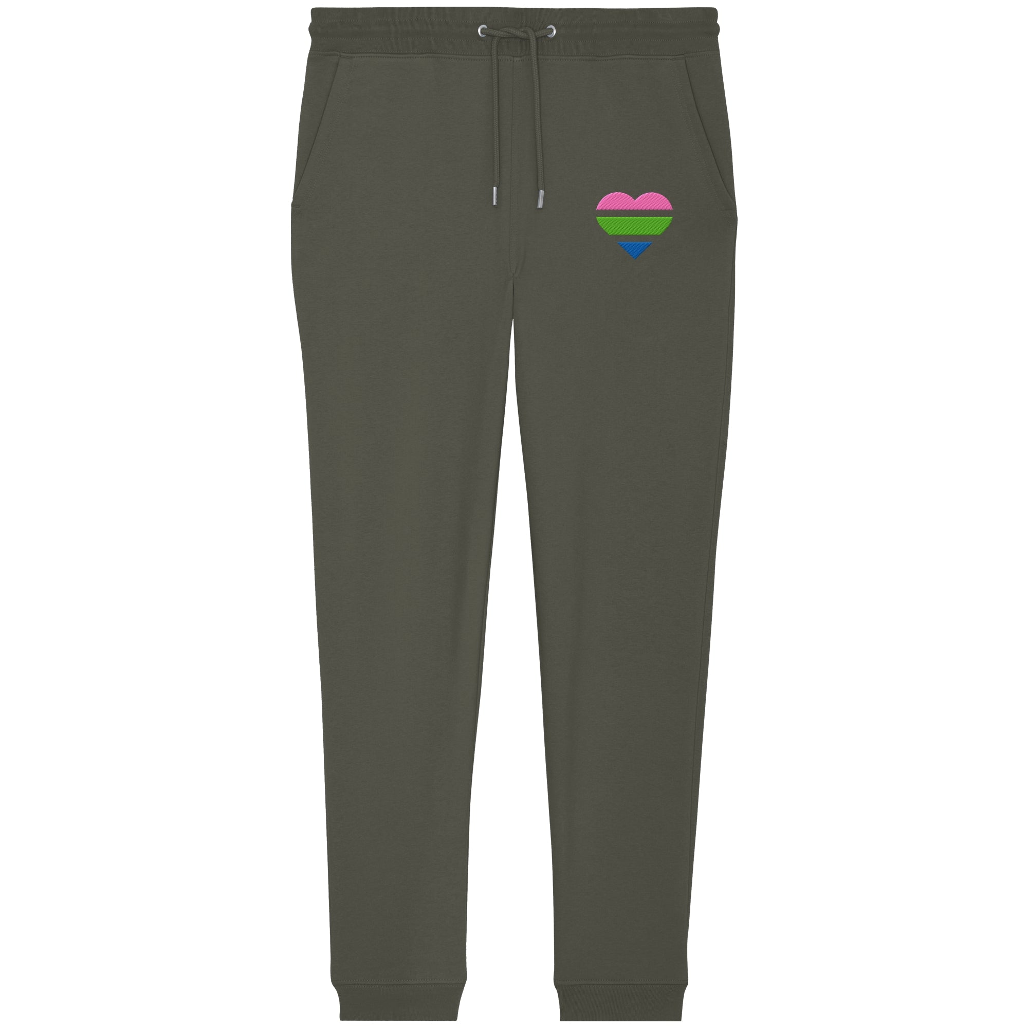 Organic Jogger Pants - Polysexual Flag Herz Stick