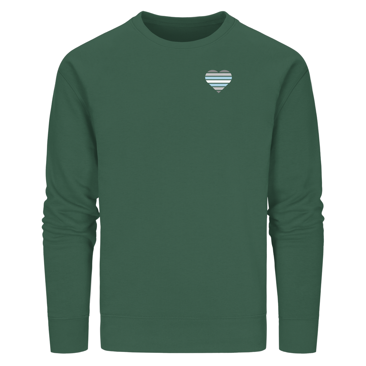 Organic Basic Sweatshirt mit Herz - Demiboy