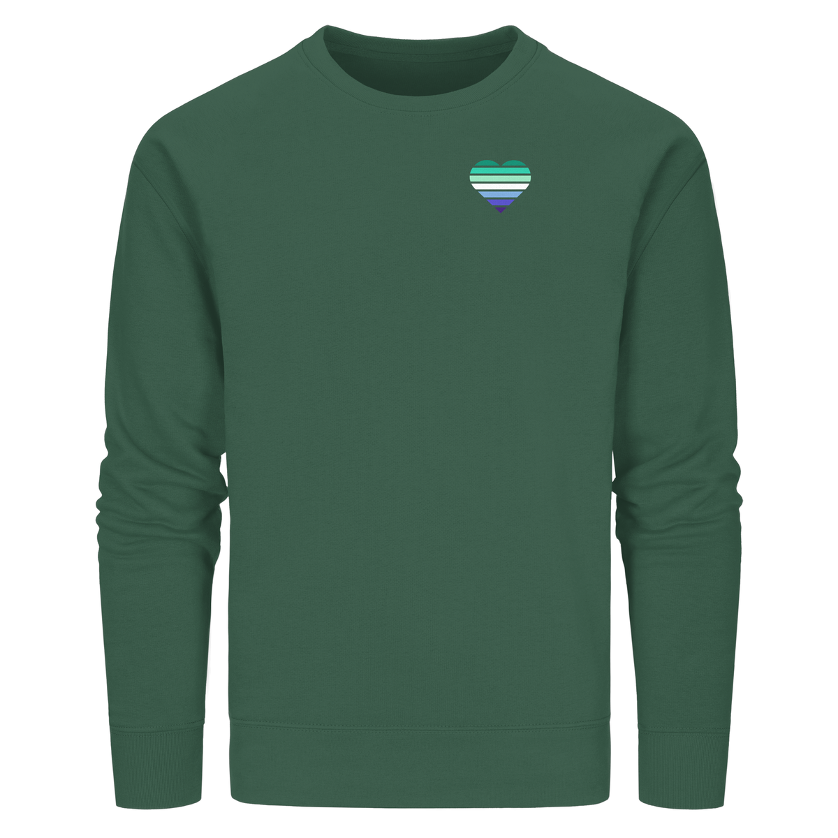 Organic Basic Sweatshirt mit Herz - Gay