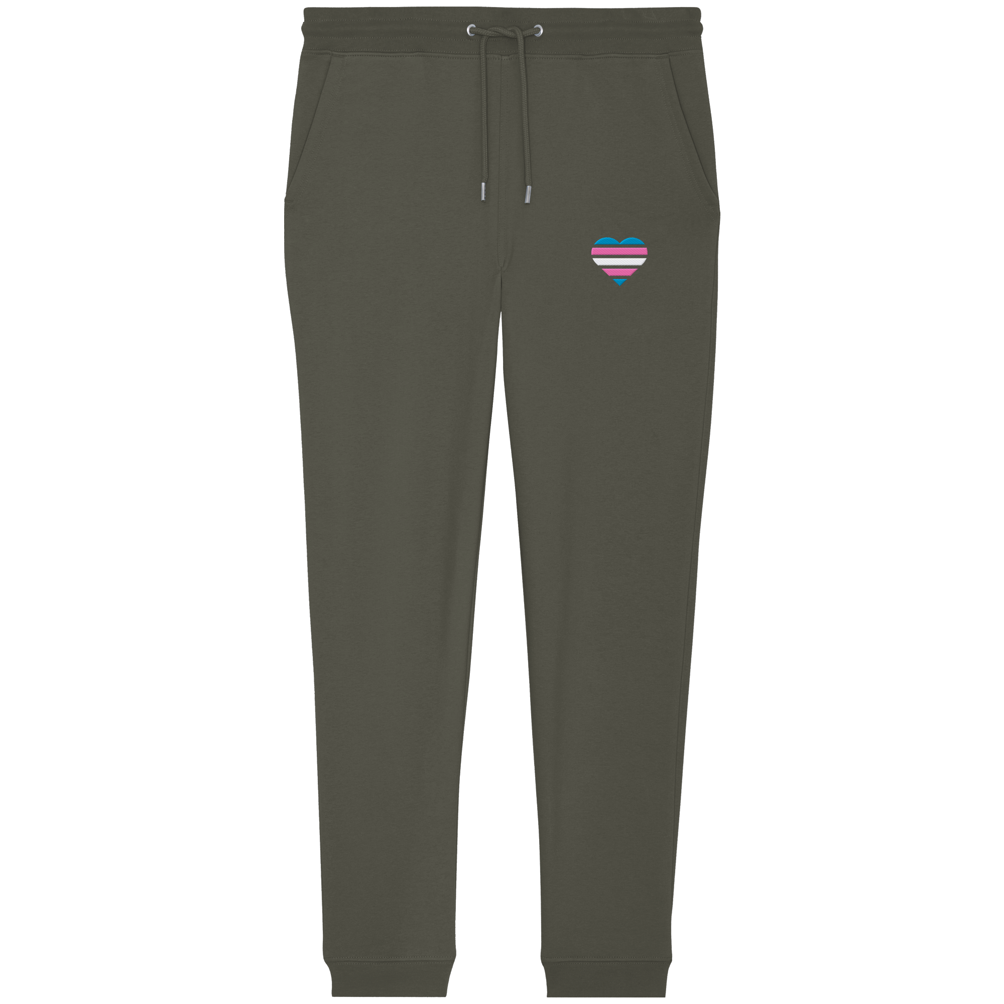 Organic Jogger Pants - Trans Flag Herz Stick