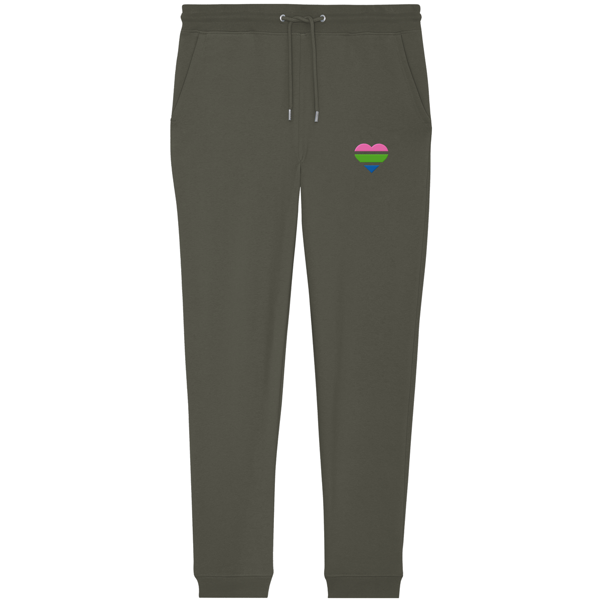 Organic Jogger Pants mit Herz Stick - Polysexual