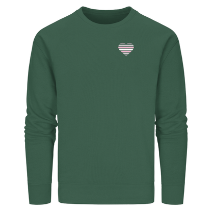 Organic Basic Sweatshirt mit Herz - Demigirl