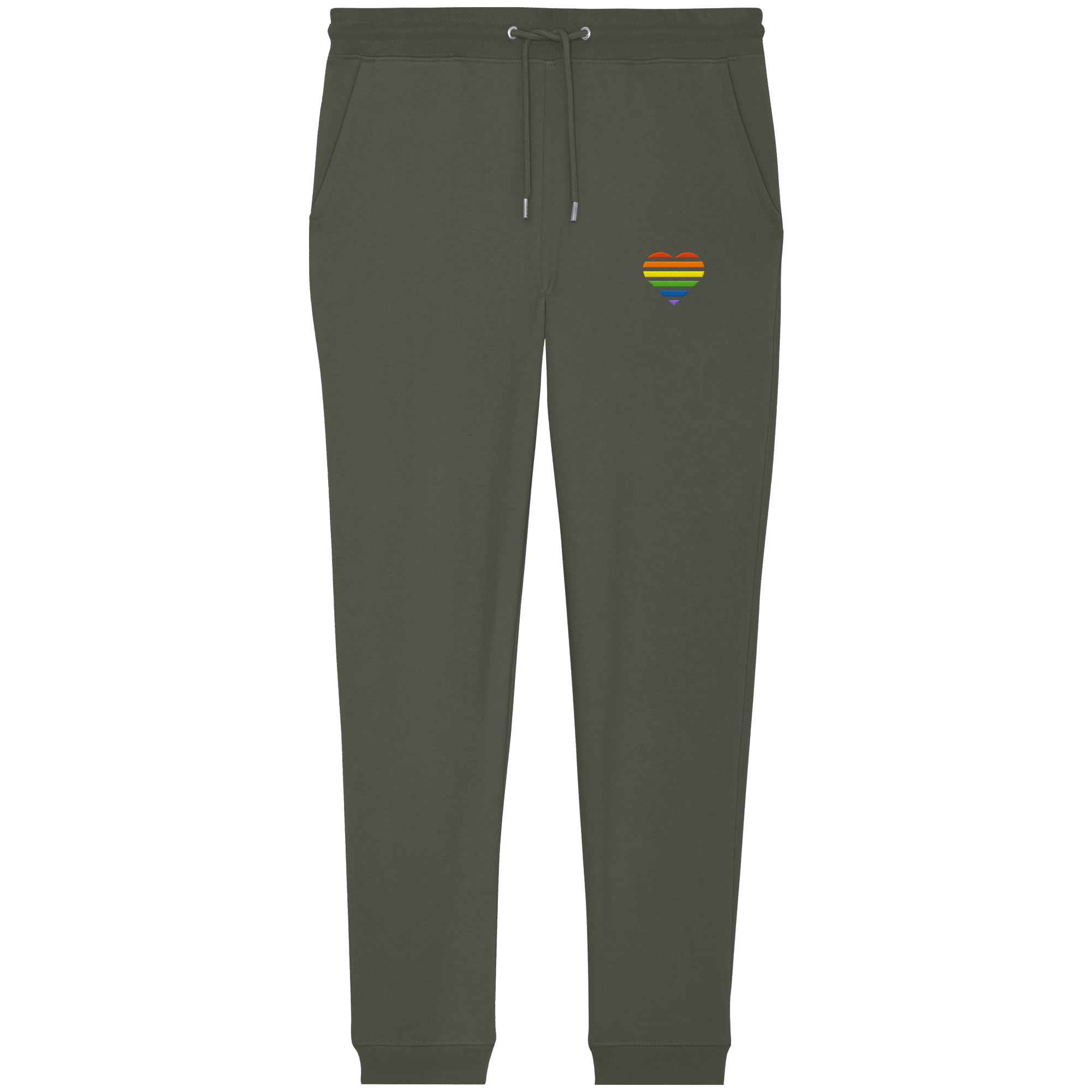 Organic Jogger Pants - Pride Flag Herz Stick