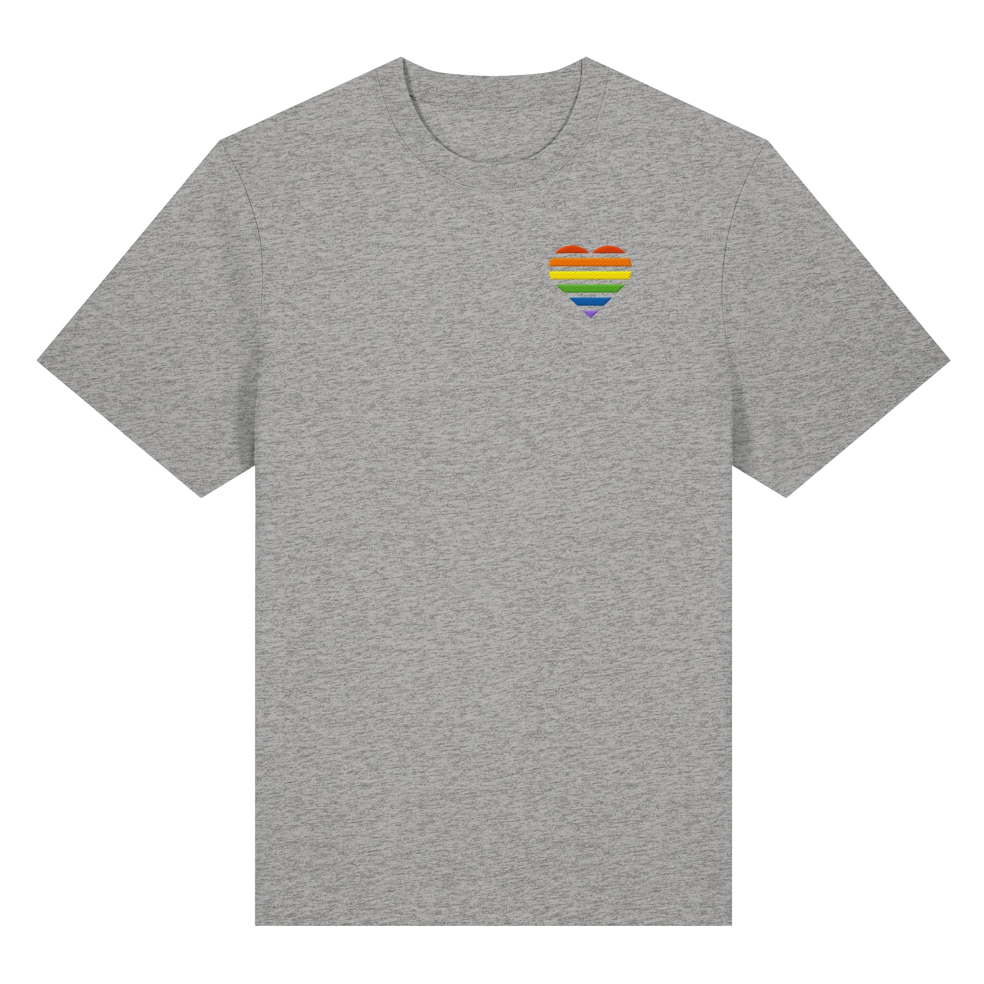 Organic Heavy Shirt - Pride Flag Herz Stick