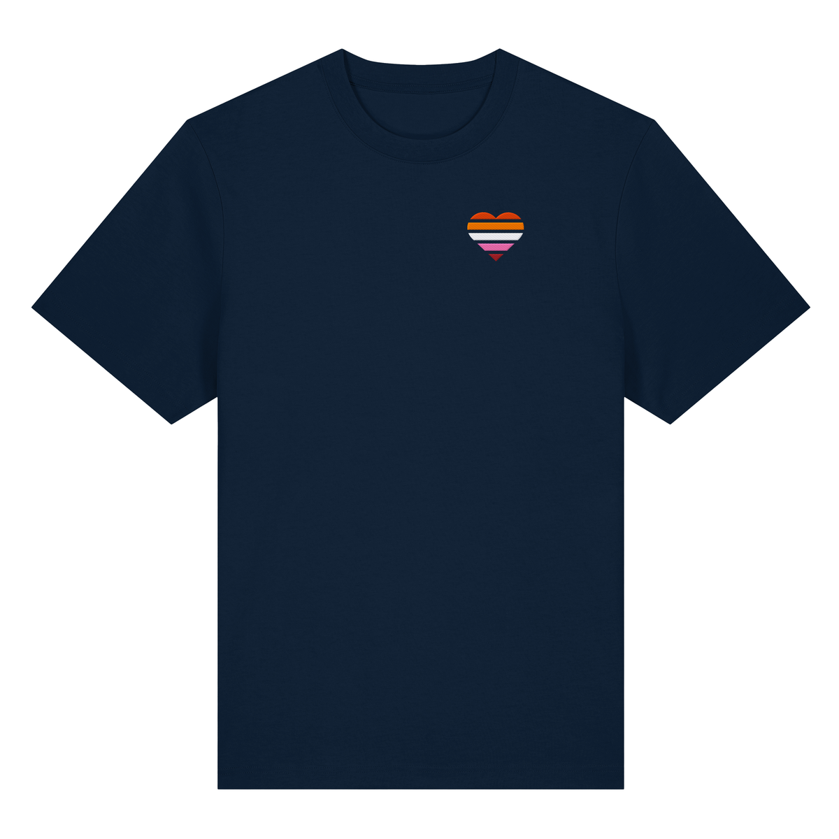 Organic Heavy Shirt mit Herz Stick - Lesbian