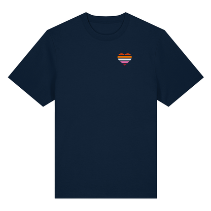 Organic Heavy Shirt mit Herz Stick - Lesbian