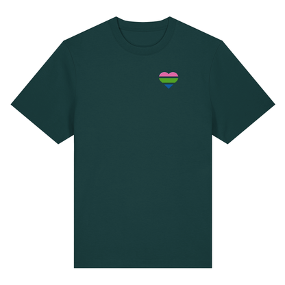 Organic Heavy Shirt mit Herz Stick - Polysexual