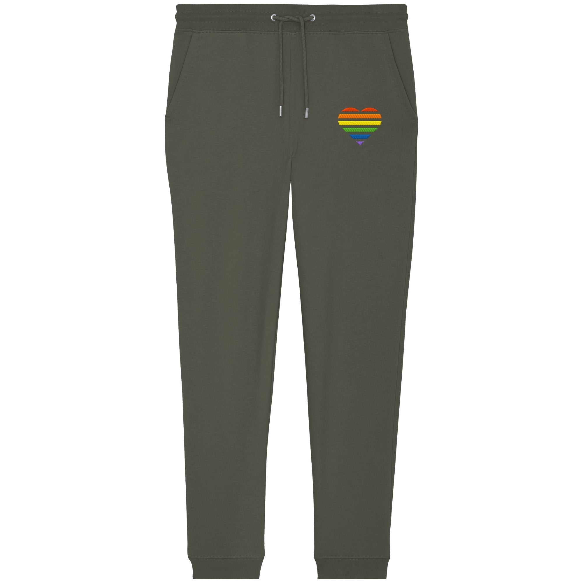 Organic Jogger Pants - Pride Flag Herz Stick