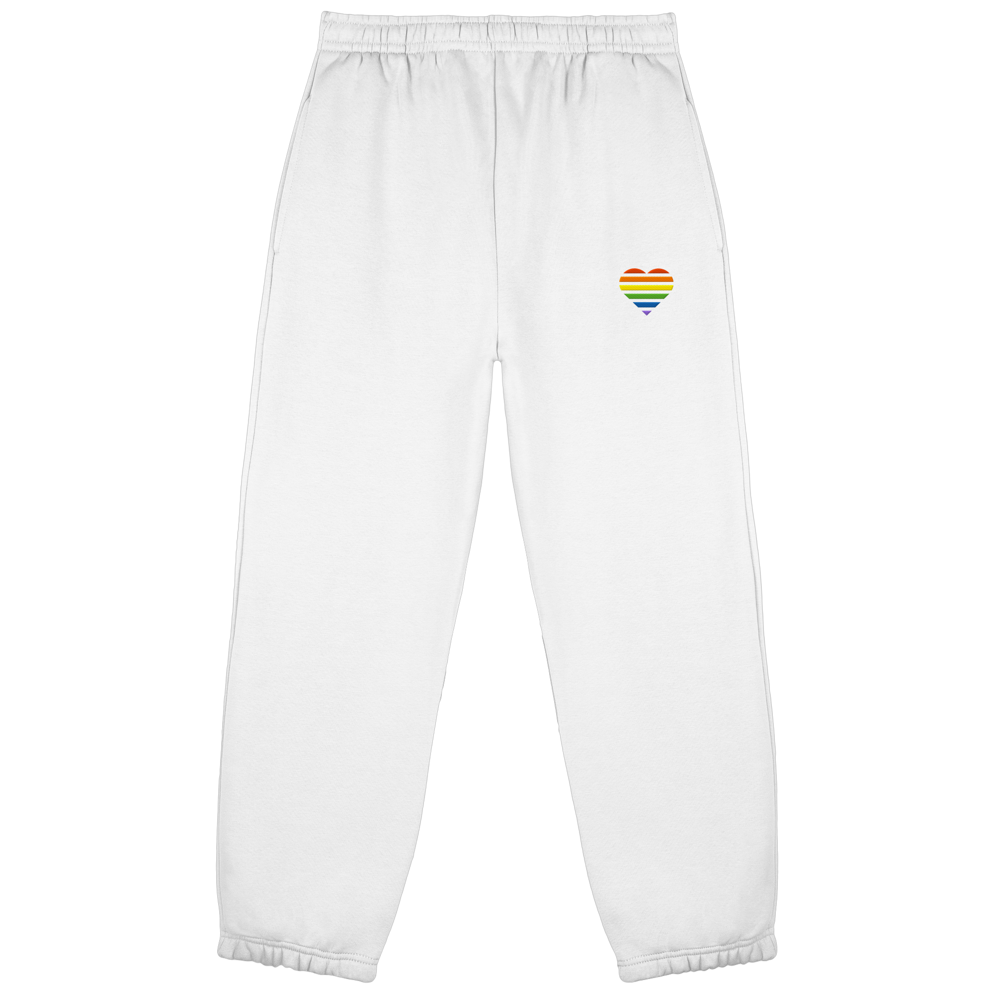 Fluffy Sweatpants - Pride Flag Herz Stick