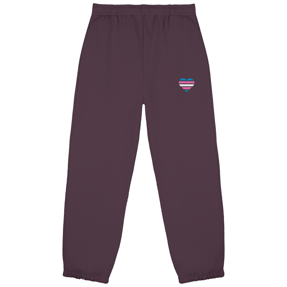 Fluffy Sweatpants mit Herz Stick - Trans