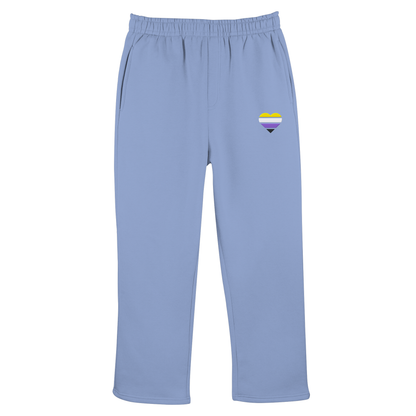 Fluffy Track Sweatpants mit Herz Stick - Nonbinary