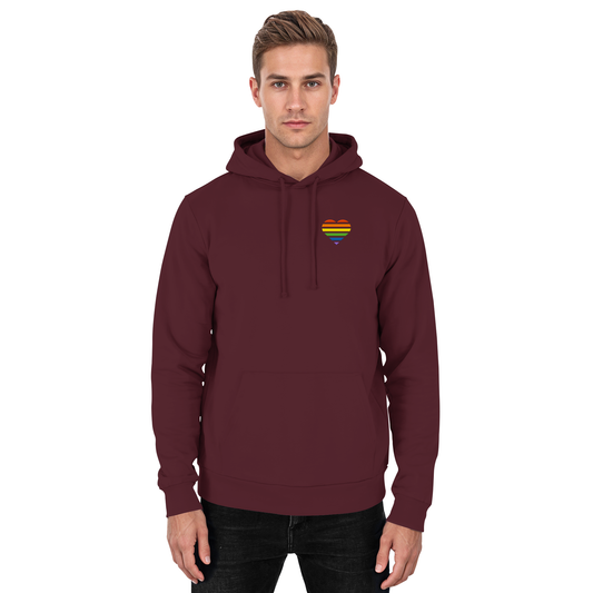 Basic Hoodie - Pride Flag Herz Stick