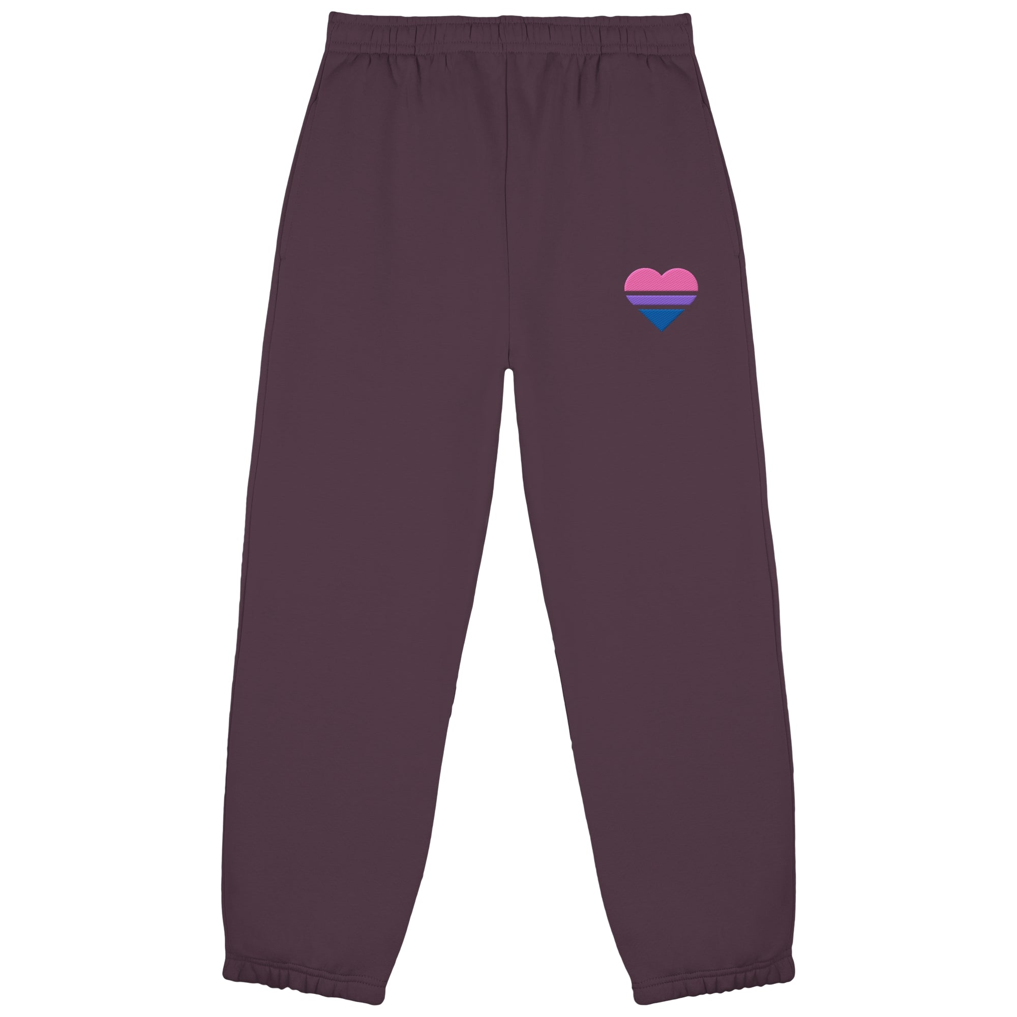 Fluffy Sweatpants - Bisexual Flag Herz Stick