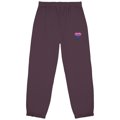 Fluffy Sweatpants mit Herz Stick - Bisexual
