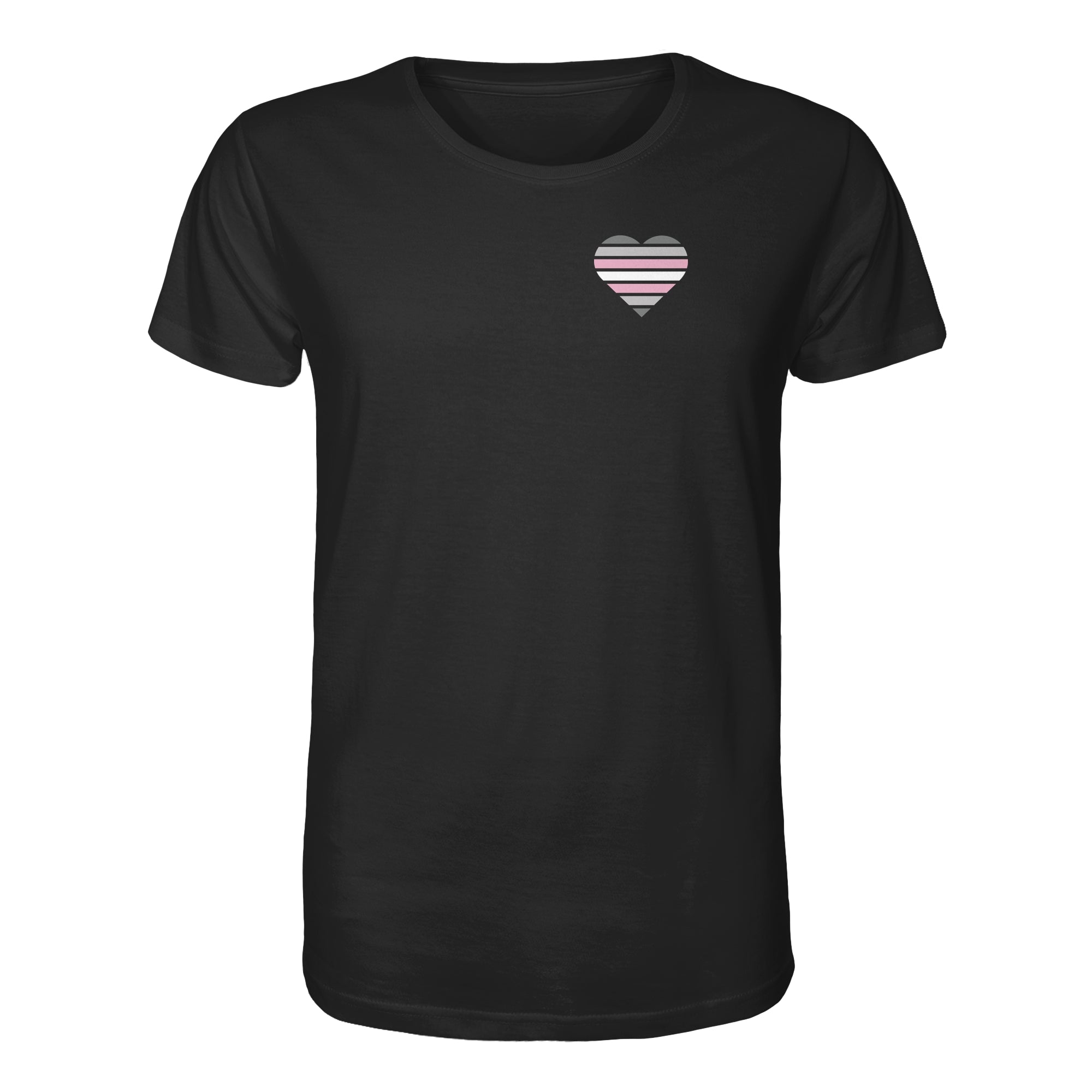 Organic Shirt - Demigirl Flag Herz Print